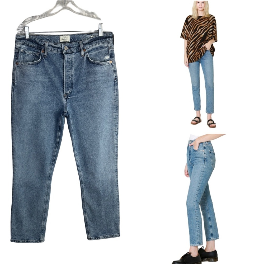 Citizens of Humanity Jolene High Rise Straight Leg Jeans Size 30 Cotton Stretch